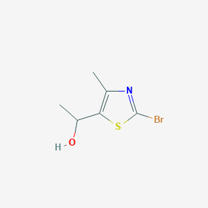 molecular formula C6H8BrNOS B8535588 1-(2-Bromo-4-methylthiazol-5-yl)ethanol 