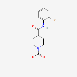 molecular formula C17H23BrN2O3 B8535653 Tert-butyl 4-[(2-bromophenyl)carbamoyl]piperidine-1-carboxylate 