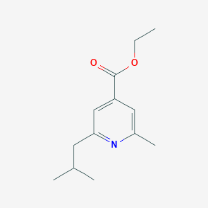 2-Methyl-6-(2-methyl-propyl)-isonicotinic acid ethyl ester