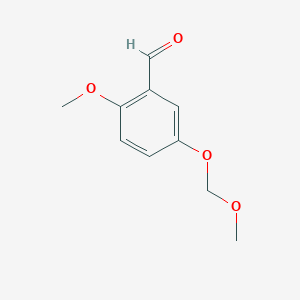 molecular formula C10H12O4 B8535709 2-Methoxy-5-(methoxymethoxy)benzaldehyde 