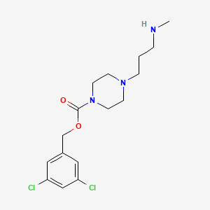 molecular formula C16H23Cl2N3O2 B8535736 3,5-Dichlorobenzyl 4-(3-(methylamino)propyl)piperazine-1-carboxylate 