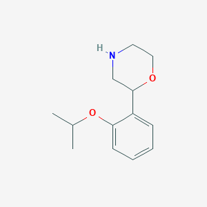 molecular formula C13H19NO2 B8535761 2-(2-Isopropoxyphenyl)morpholine 