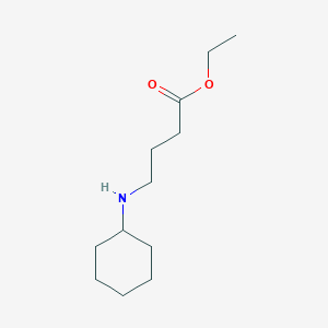 molecular formula C12H23NO2 B8535788 N-cyclohexyl-gamma-aminobutyric acid ethyl ester 