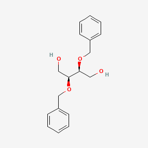 molecular formula C18H22O4 B8535802 (2S,3S)-2,3-bis(benzyloxy)butane-1,4-diol 