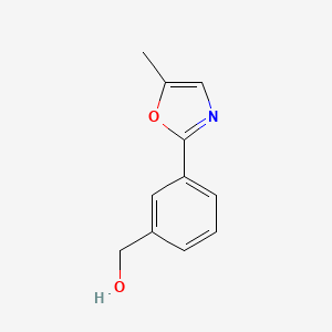 molecular formula C11H11NO2 B8535814 (3-(5-Methyloxazol-2-yl)phenyl)methanol 
