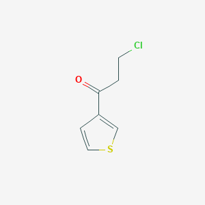 molecular formula C7H7ClOS B8535820 3-Chloro-1-(3-thienyl)-1-propanone 
