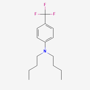 molecular formula C15H22F3N B8535831 N,N-Dibutyl-4-(trifluoromethyl)aniline CAS No. 189065-45-0