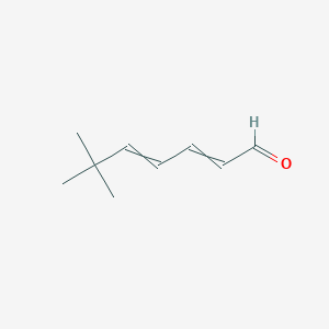 molecular formula C9H14O B8535867 6,6-Dimethylhepta-2,4-dienal CAS No. 101415-87-6