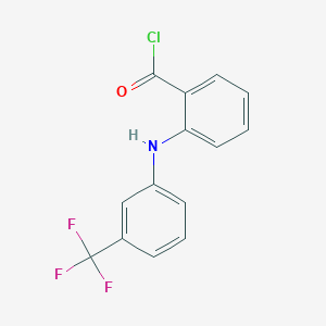 molecular formula C14H9ClF3NO B8535871 2-[3-(Trifluoromethyl)anilino]benzoyl chloride CAS No. 38866-44-3
