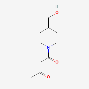 1-[4-(Hydroxymethyl)piperidin-1-yl]butane-1,3-dione