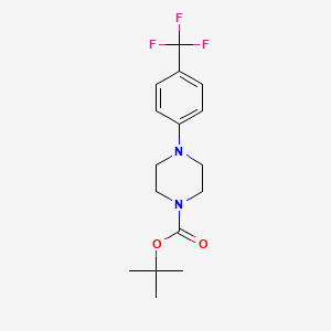 molecular formula C16H21F3N2O2 B8535952 t-Butyl 4-(4-(trifluoromethyl)phenyl)piperazine-1-carboxylate 