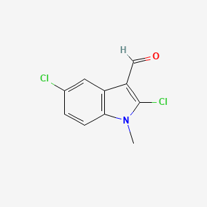 molecular formula C10H7Cl2NO B8535988 1-Methyl-2,5-dichloroindole-3-carbaldehyde 