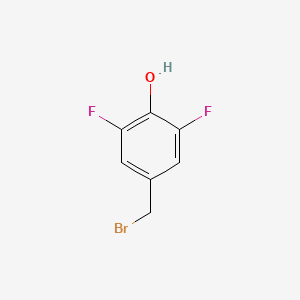 molecular formula C7H5BrF2O B8536006 4-Bromomethyl-2,6-difluorophenol 