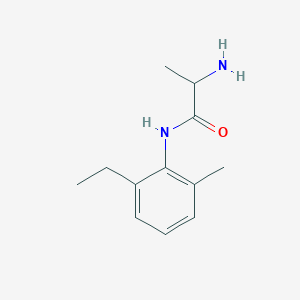molecular formula C12H18N2O B8536012 2-Amino-2'-ethyl-6'-methylpropionanilide 