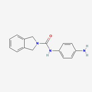 molecular formula C15H15N3O B8536034 N-(4-aminophenyl)isoindoline-2-carboxamide 