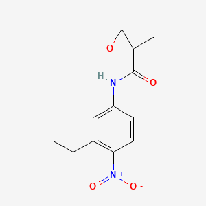 molecular formula C12H14N2O4 B8536050 N-(3-Ethyl-4-nitrophenyl)-2-methyloxirane-2-carboxamide CAS No. 821765-69-9