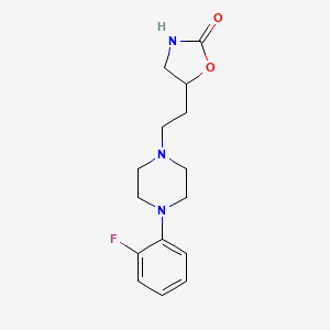 B8536240 5-{2-[4-(2-Fluorophenyl)piperazin-1-yl]ethyl}-1,3-oxazolidin-2-one CAS No. 51045-19-3