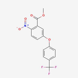 B8536326 Methyl 2-nitro-5-[4-(trifluoromethyl)phenoxy]benzoate CAS No. 87315-19-3
