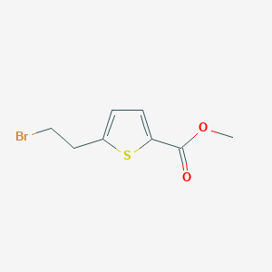 molecular formula C8H9BrO2S B8536354 Methyl 5-(2-bromoethyl)thiophene-2-carboxylate CAS No. 160744-14-9