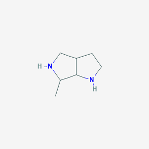 molecular formula C7H14N2 B8536372 8-Methyl-2,7-diazabicyclo[3.3.0]octane 