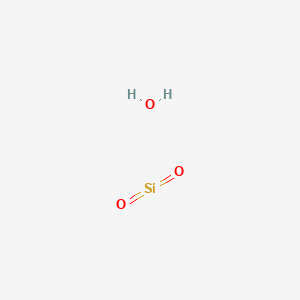 molecular formula (SiO2)n<br>SiO2<br>O2Si B085364 二氧化硅水合物 CAS No. 10279-57-9