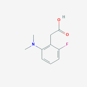 molecular formula C10H12FNO2 B8536559 (2-Dimethylamino-6-fluorophenyl)acetic acid CAS No. 136916-20-6