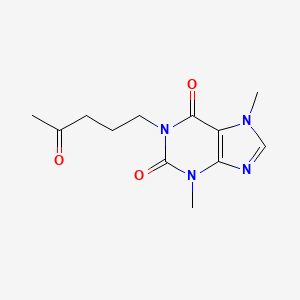 B8536570 3,7-Dimethyl-1-(4-oxopentyl)purine-2,6-dione CAS No. 10226-60-5