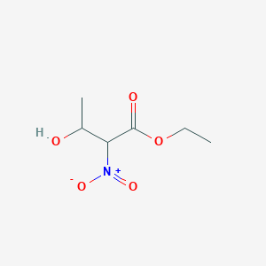 molecular formula C6H11NO5 B8536574 Ethyl 3-hydroxy-2-nitrobutanoate CAS No. 35530-64-4