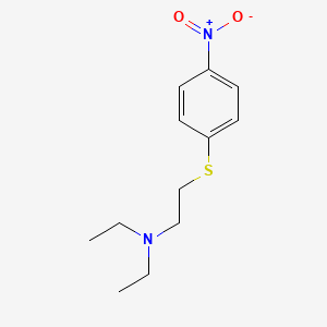 molecular formula C12H18N2O2S B8536581 N,N-diethyl-2-[(4-nitrophenyl)thio]ethanamine 