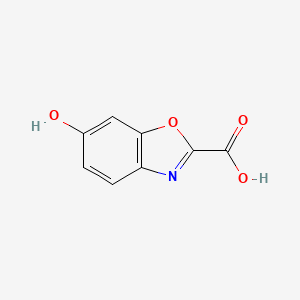molecular formula C8H5NO4 B8536589 6-Hydroxybenzo[d]oxazole-2-carboxylic acid 