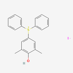 (4-Hydroxy-3,5-dimethylphenyl)(diphenyl)sulfanium iodide