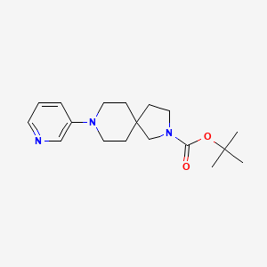 molecular formula C18H27N3O2 B8536663 tert-Butyl 8-(pyridin-3-yl)-2,8-diazaspiro[4.5]decane-2-carboxylate 