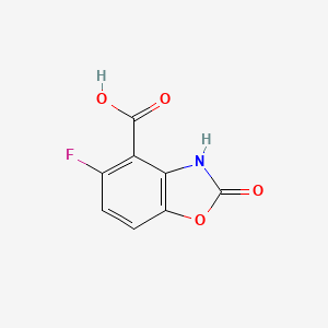 molecular formula C8H4FNO4 B8536690 5-Fluoro-2-oxo-2,3-dihydro-1,3-benzoxazole-4-carboxylic acid 