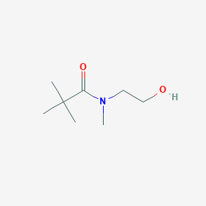 molecular formula C8H17NO2 B8536693 2-(N-methyl-N-(t-butylcarbonyl)amino)ethanol 