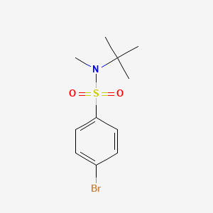 molecular formula C11H16BrNO2S B8536694 4-bromo-N-tert-butyl-N-methyl-benzenesulfonamide 