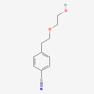 molecular formula C11H13NO2 B8536699 2-[2-(4-Cyanophenyl)ethoxy]ethanol 