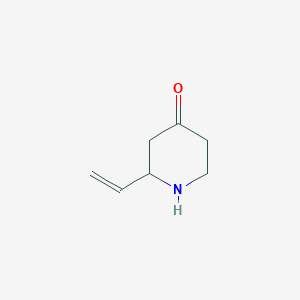 molecular formula C7H11NO B8536720 2-Ethenylpiperidin-4-one CAS No. 1056555-71-5