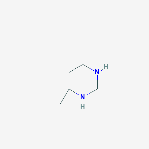 molecular formula C7H16N2 B8536732 4,4,6-Trimethylhexahydropyrimidine 