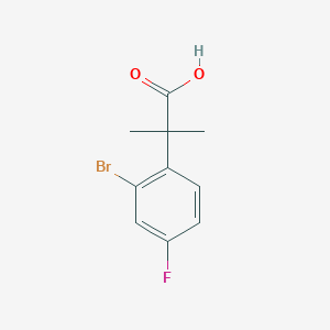 2-(2-Bromo-4-fluorophenyl)-2-methylpropanoic acid