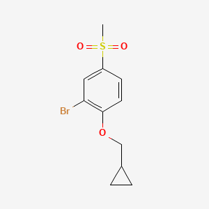 2-Bromo-1-(cyclopropylmethoxy)-4-(methylsulfonyl)benzene