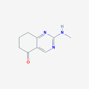 molecular formula C9H11N3O B8536859 2-(methylamino)-7,8-dihydroquinazolin-5(6H)-one 