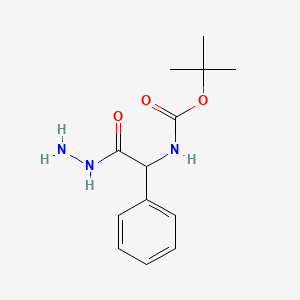 molecular formula C13H19N3O3 B8536864 alpha-(t-Butoxycarbonylamino)benzeneacetylhydrazine 