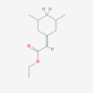 molecular formula C12H20O2 B8536872 3,5-Dimethyl-1-(carbethoxymethylene)cyclohexane 