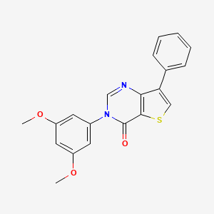 3-(3,5-Dimethoxyphenyl)-7-phenylthieno[3,2-d]pyrimidin-4(3H)-one