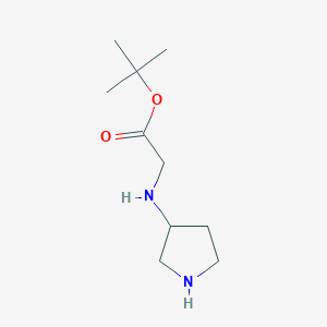 molecular formula C10H20N2O2 B8536915 3-(Tert-butoxycarbonylmethylamino)pyrrolidine 