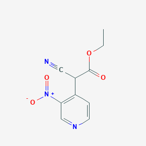 Cyano-(3-nitro-pyridin-4-yl)-acetic acid ethyl ester