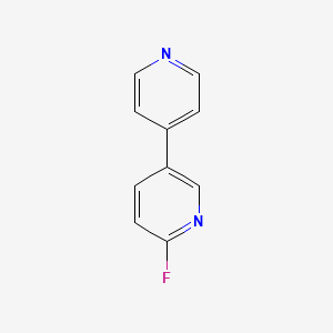 molecular formula C10H7FN2 B8536971 2-Fluoro-5-(pyridin-4-yl)pyridine 
