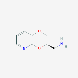 molecular formula C8H10N2O2 B8537075 [(3S)-2,3-Dihydro-[1,4]dioxino[2,3-b]pyridin-3-yl]methanamine 