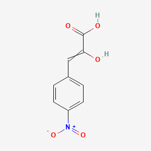 molecular formula C9H7NO5 B8537110 2-Hydroxy-3-(4-nitrophenyl)prop-2-enoic acid CAS No. 882653-55-6