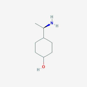 molecular formula C8H17NO B8537123 (R)-4-(1-aminoethyl)cyclohexanol 